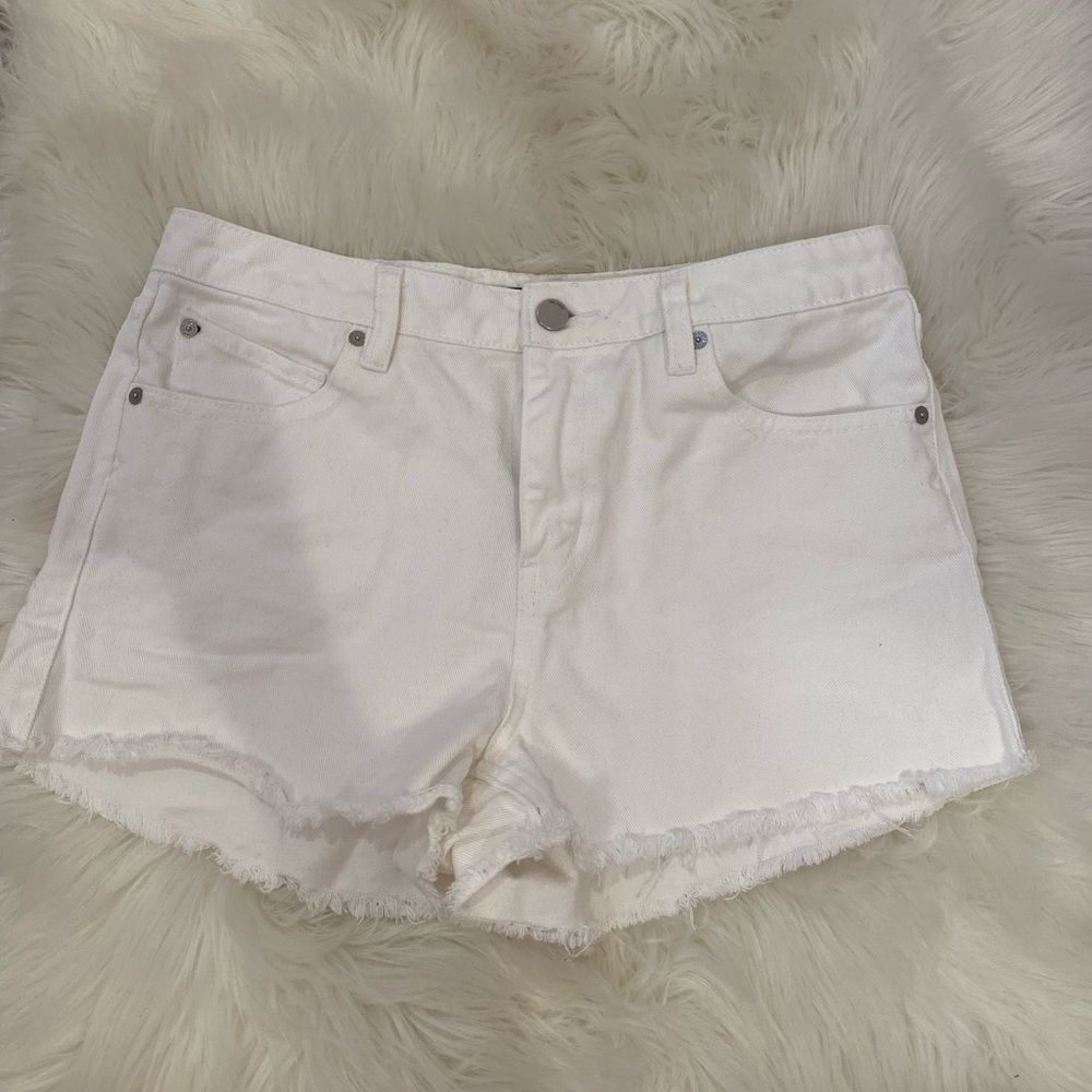 Volcom white high waisted shorts